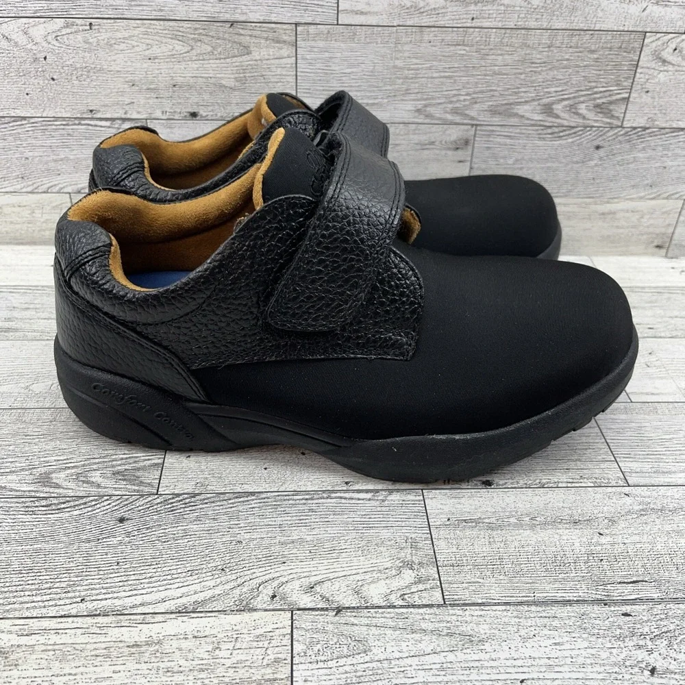 Dr Comfort Brian X-Depth 6910 Black Leather‎ Comfort Shoes Men Size 6XW